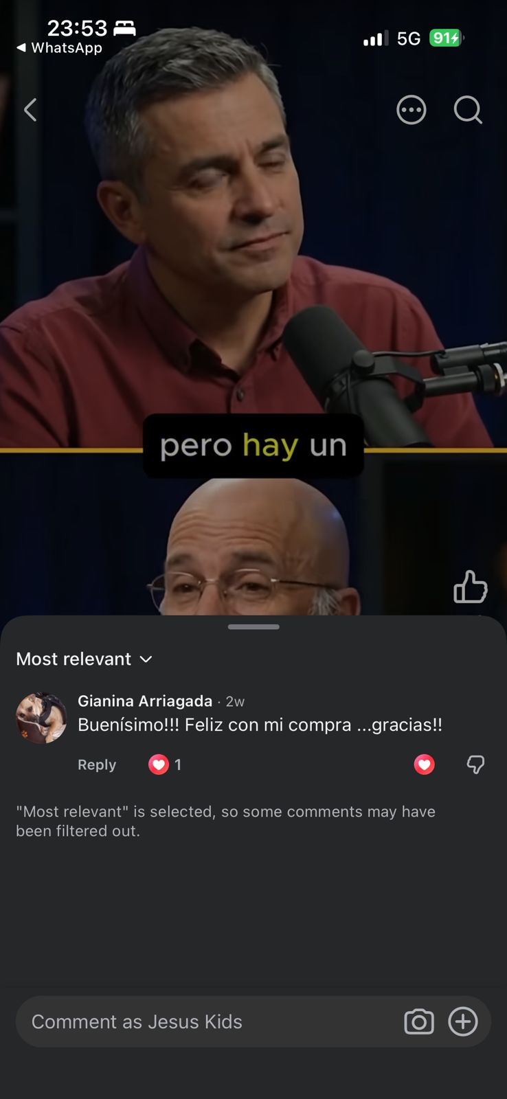 Comentario de Gianina: Buenísimo, feliz con mi compra